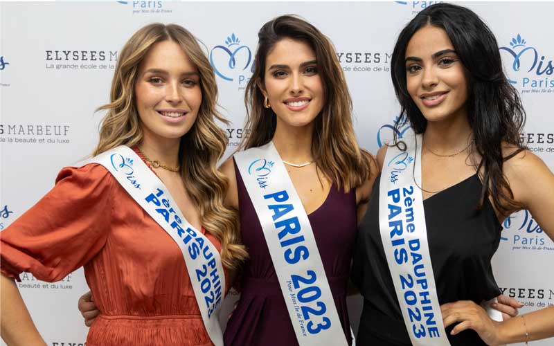 L’École Élysées Marbeuf dévoile les 3 finalistes de l’élection Miss Paris 2023 !
