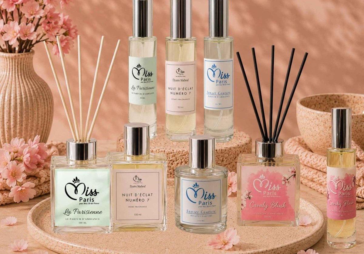 La Collection Signature Miss Paris : quatre parfums d’ambiance et quatre vases à capillarité